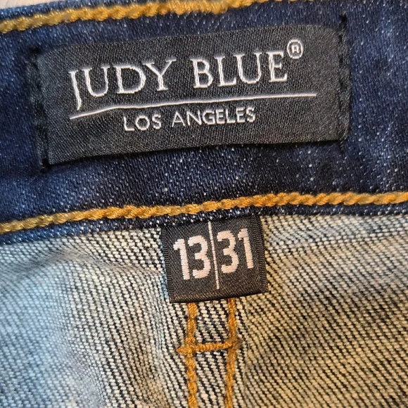 sac968 🧵Judy Blue Skinny Fit Deep Indigo Size 31 Skinny Denim Jeans - Picture 4 of 7